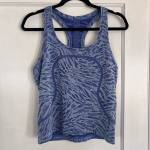 Lululemom Blue Patterned Tank Top. New without tag